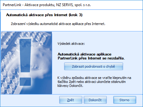 Průvodce aktivací - krok 5