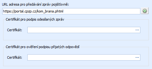 Nastavení služeb